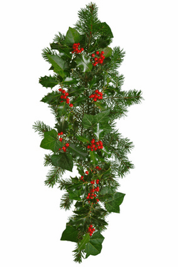 evergreen garland and Christmas Traditions